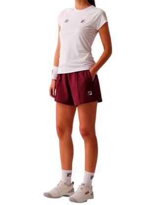 Shorts Tennis Club Feminino Adulto F12TN00281 FILA Bordo