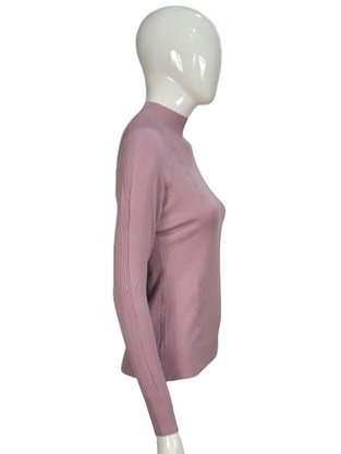Suéter Feminino Gola Média Trabalhado  S00825 Dunialin Lilás