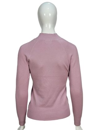Suéter Feminino Gola Média Trabalhado  S00825 Dunialin Lilás