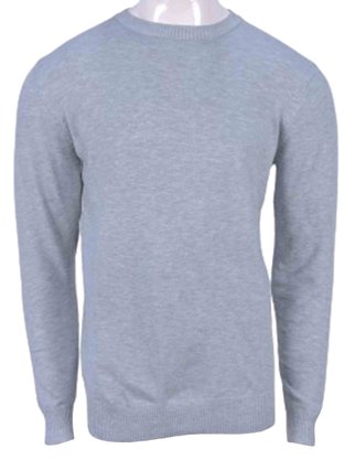 Suéter Masculino Adulto Liso ST-01 Cold Land Cinza