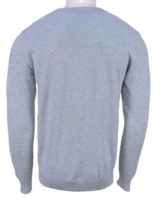 Suéter Masculino Adulto Liso ST-01 Cold Land Cinza