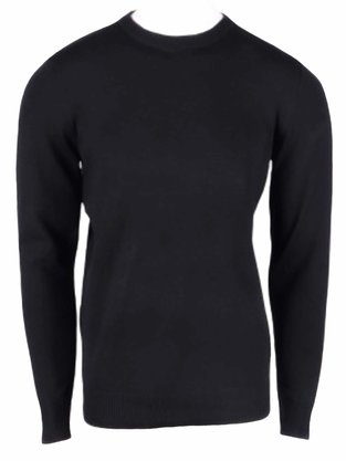 Suéter Masculino Adulto Liso ST-01 Cold Land Preto