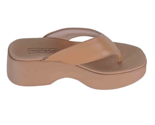 Tamanco Plataforma Feminino Adulto 5503.105 Moleca Nude