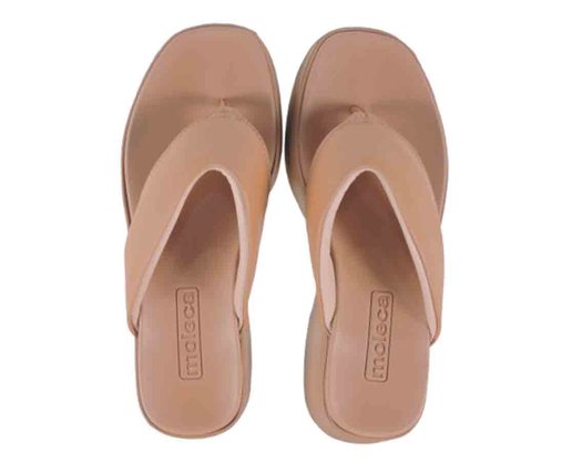 Tamanco Plataforma Feminino Adulto 5503.105 Moleca Nude