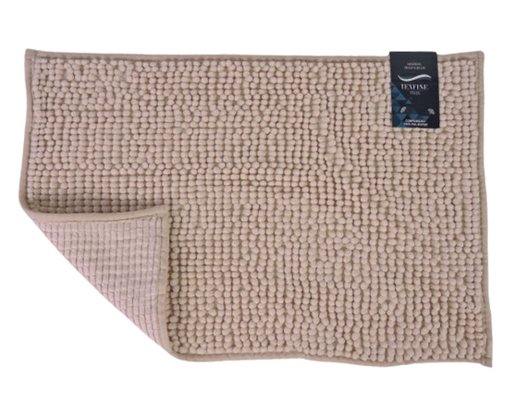 Tapete De Bolinha Para Banheiro Antiderrapante 38X58CM BATH4060 Texfine Bege
