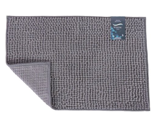 Tapete De Bolinha Para Banheiro Antiderrapante 38X58CM BATH4060 Texfine Chumbo