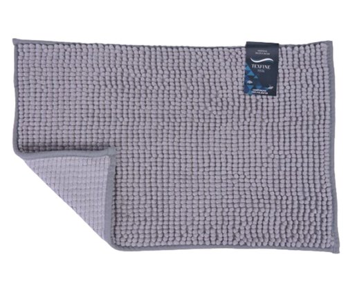 Tapete De Bolinha Para Banheiro Antiderrapante 38X58CM BATH4060 Texfine Cinza