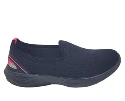 Tênis Calce Fácil  Feminino FEMME-8X Zeuz  Preto e Pink