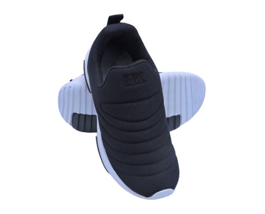 Tênis Calce Fácil Masculino Juvenil G-274 Gibizinho Preto