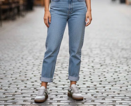 Tênis Casual Feminino Com Recortes 251628 Grazzia Aveia e Verde