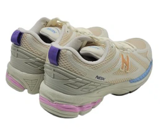 Tênis Casual  Feminino  C5813 Nesk Bege e Off White