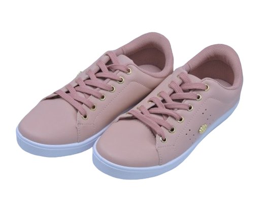 Tênis Feminino Adulto Casual MD52 Mendii Nude e Branco