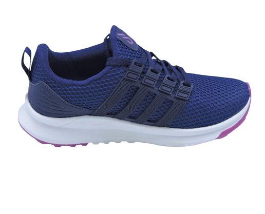 Tenis Feminino Adulto Em Tecido SK2503 Spark Marinho e Fucsia