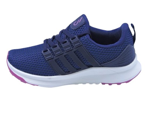 Tenis Feminino Adulto Em Tecido SK2503 Spark Marinho e Fucsia