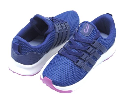 Tenis Feminino Adulto Em Tecido SK2503 Spark Marinho e Fucsia