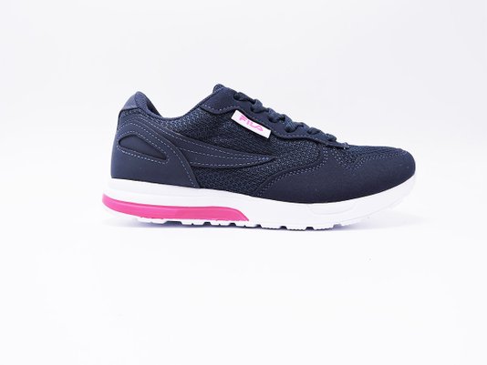 Tênis Feminino Adulto Esportivo Extra Runner 51U373X Fila Marinho e Rosa
