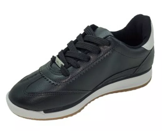 Tênis Feminino Adulto Floather Madri 1450.102 Vizzano Preto e Branco