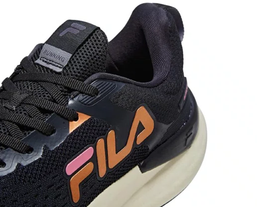 Tênis Feminino Adulto Improve F02R00153 Fila Preto/Cobre e Rosa Claro