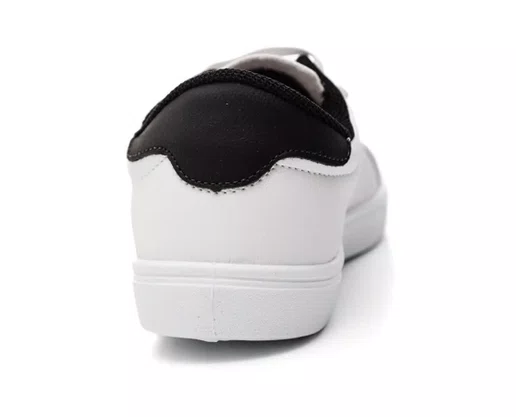 Tênis Feminino Casual MDI62 Mendii Branco e Preto