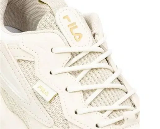 Tênis Feminino Fila Venture Tracer F02L00130 Bege e Dourado