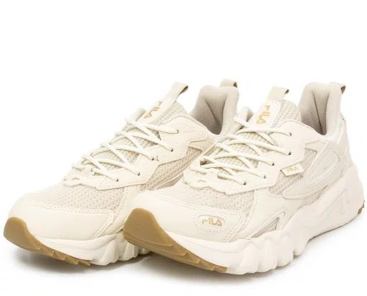 Tênis Feminino Fila Venture Tracer F02L00130 Bege e Dourado