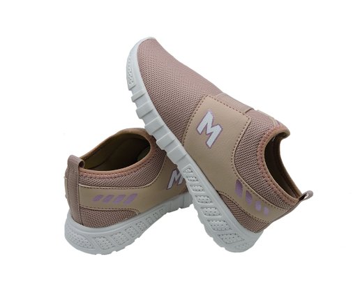Tênis Feminino Infantil Com Nylon MP2104S Minipé Rose