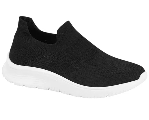 Tênis Feminino Knit Calce Fácil 4332.101 Beira Rio Preto
