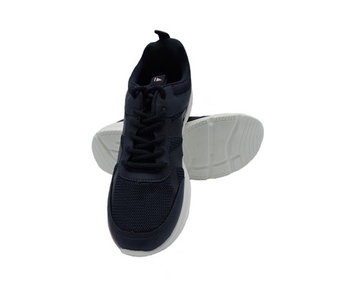Tênis Jogging Feminino Adulto Em Nylon Com Solado Em PVC ST830 Sound Marinho