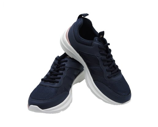 Tênis Jogging Feminino Adulto Em Nylon Com Solado Em PVC ST830 Sound Marinho
