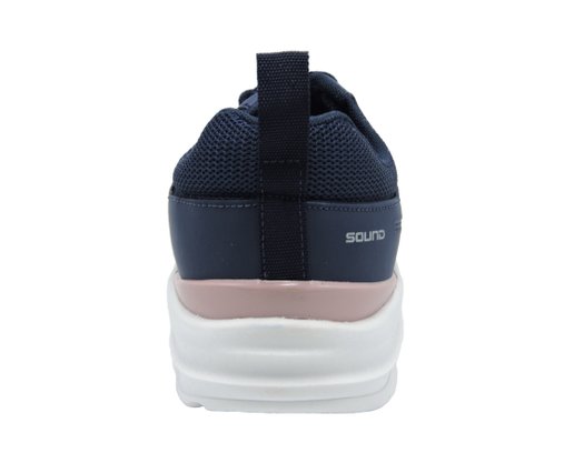 Tênis Jogging Feminino Adulto Em Nylon Com Solado Em PVC ST830 Sound Marinho