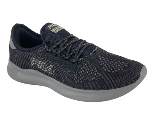 Tênis Clip Masculino Adulto F01TR00055 Fila Preto/Prata e Cinza