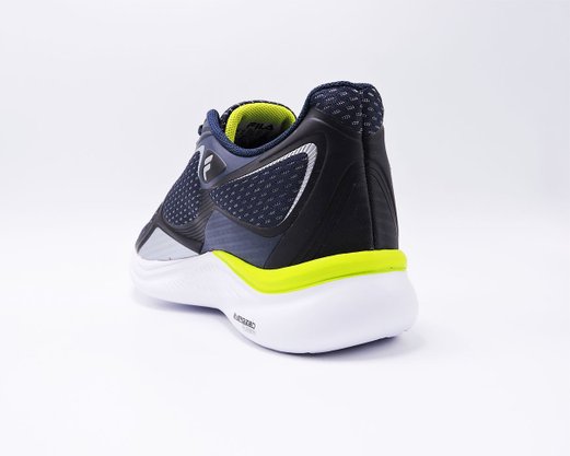 Tênis Masculino Adulto Esportivo Attractive 11J713X Fila Marinho, Prata e Verde Limão