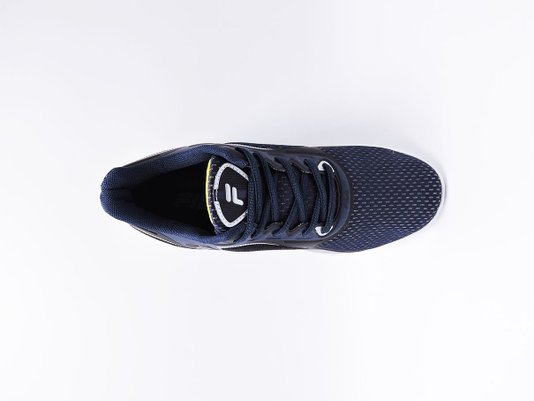 Tênis Masculino Adulto Esportivo Attractive 11J713X Fila Marinho, Prata e Verde Limão
