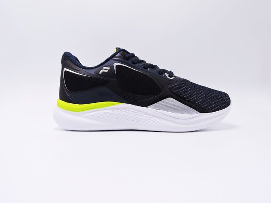 Tênis Masculino Adulto Esportivo Attractive 11J713X Fila Marinho ,Prata e Verde