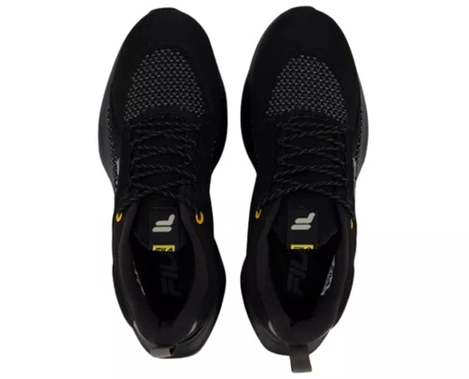 Tênis Masculino Adulto Master F01TR00040 Fila Preto/Cinza e Amarelo