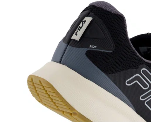 Tênis Masculino Adulto Ride F01TR00026 Fila Preto/Grafite e Bege