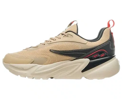 Tênis Masculino Adulto RT-LOW F01L00160 Fila Bege/Preto e Vermelho