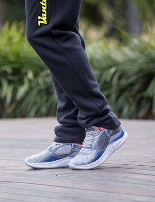Tênis Masculino Aulto Esportivo Attractive 11J713X Fila Azul e Coral
