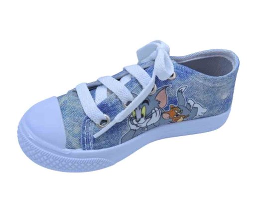 Tênis Masculino Bebê Lona Tom e Jerry 20BB Orto Bessa Jeans