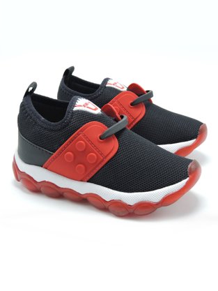 Tênis Masculino Bebê MP2122S Minipé Preto e Vermelho