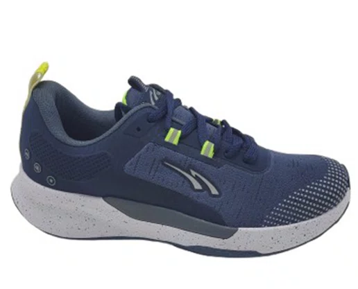 Tênis Masculino Casual Esportivo Fresh C5800 Nesk Marinho e Amarelo