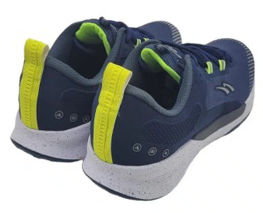 Tênis Masculino Casual Esportivo Fresh C5800 Nesk Marinho e Amarelo