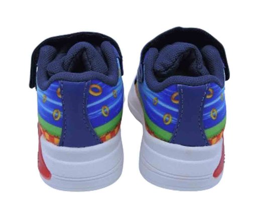 Tênis Masculino Infantil Com Led Estampa Sonic MP2410 Mini-Pé Royal