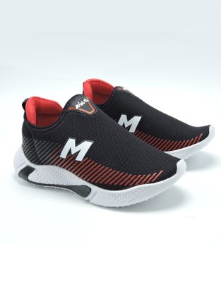 Tênis Masculino Infantil Com Nylon MP2113 Minipé Preto e Vermelho
