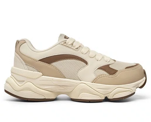 Tênis Sport Style Graviton 22790P Logus Champanhe e Caramelo