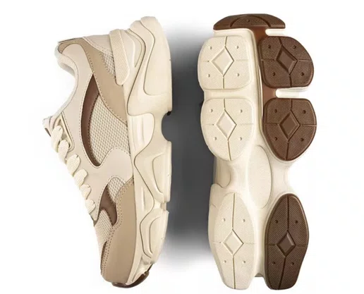 Tênis Sport Style Graviton 22790P Logus Champanhe e Caramelo