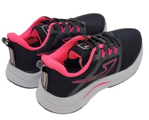 Tênis Unissex Adulto em Nylon Sintético 130BF90 Vorax Preto e Pink