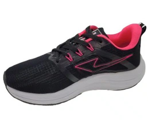 Tênis Unissex Adulto em Nylon Sintético 130BF90 Vorax Preto e Pink