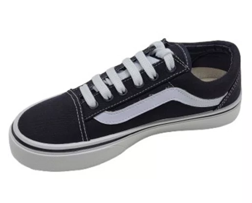 Tênis Unissex Adulto Street V-08 BackFlip Preto e Branco