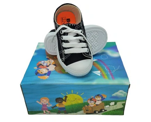 Tênis Unissex Infantil B241.02 Botinho Preto